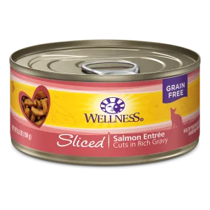 Wellness Cat Grain Free Sliced Salmon Entree 5.5oz