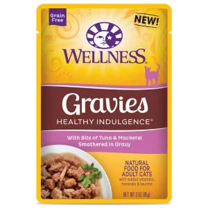 Wellness Cat Healthy Indulgence Gravies - Tuna & Mackerel 3oz