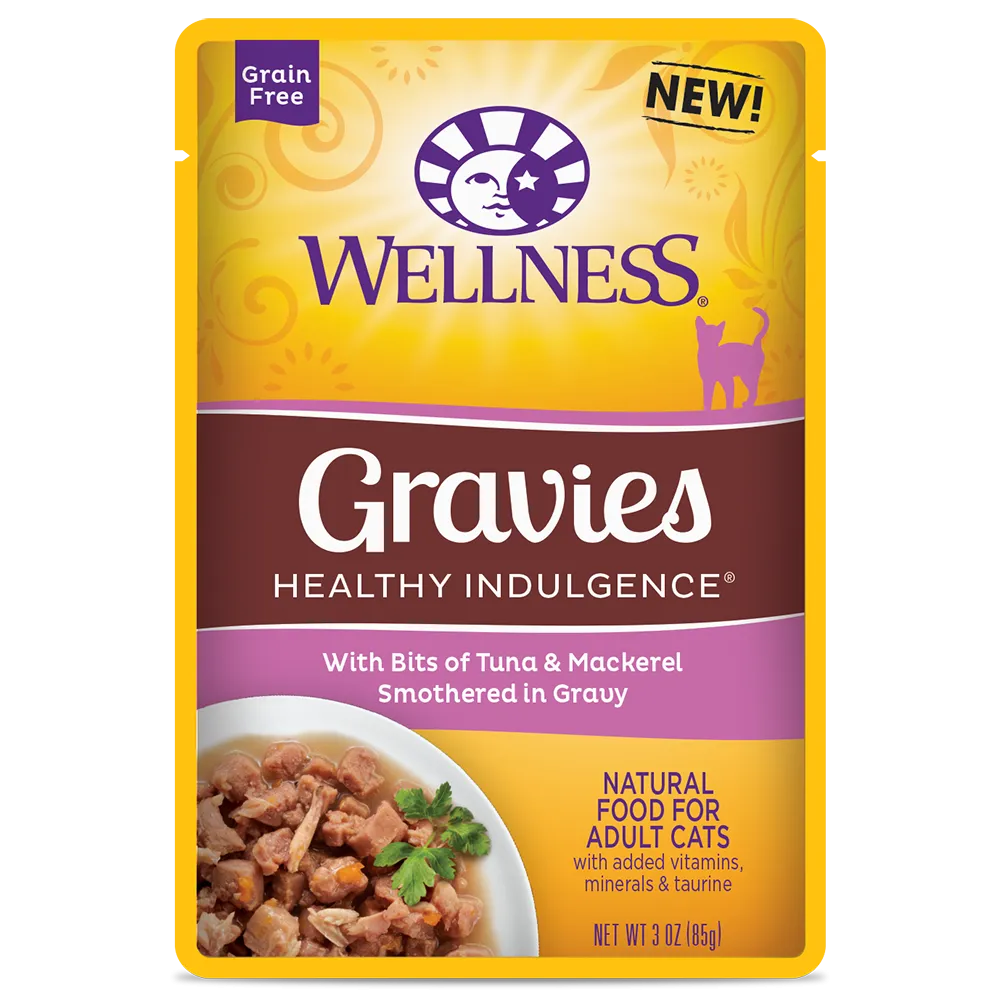 Wellness Cat Healthy Indulgence Gravies - Tuna & Mackerel 3oz