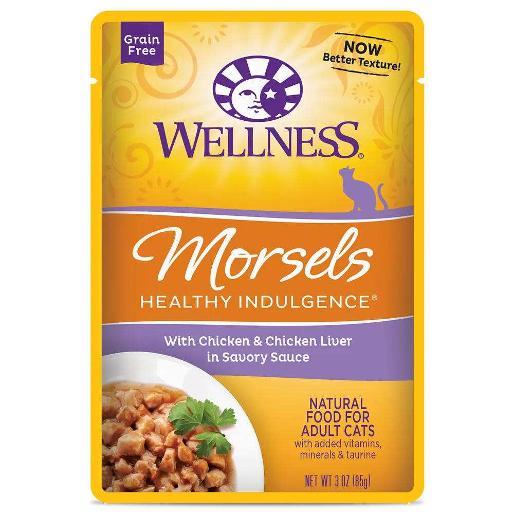 Wellness Cat Healthy Indulgence Morsels - Chicken & Chicken Liver 3oz
