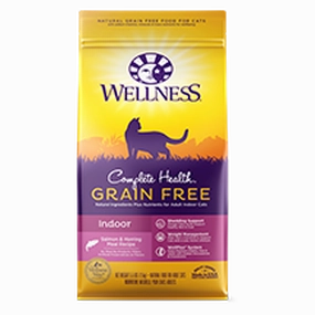 Wellness Grain Free Complete Health Indoor Salmon & Herring Dry Cat Food