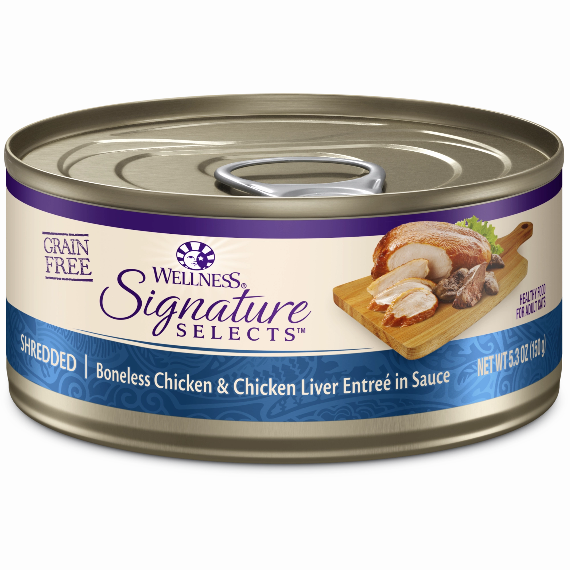 Wellness Signature Selects Shredded Chicken & Chicken Liver in Sauce Wet Cat Food