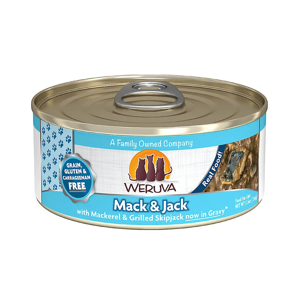 Weruva Mack And Jack With Mackerel and Grilled Skipjack Canned Cat Food