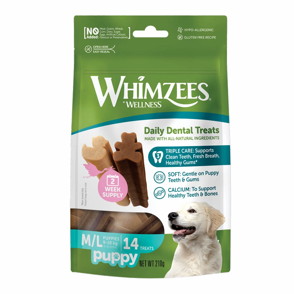 Whimzees - Puppy Dental Treats Value Bag (14pk)