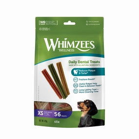 Whimzees All Natural Dental Treats for Dogs Stix XS 48 8pcs