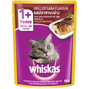 Whiskas Pouch Grilled Saba 80g