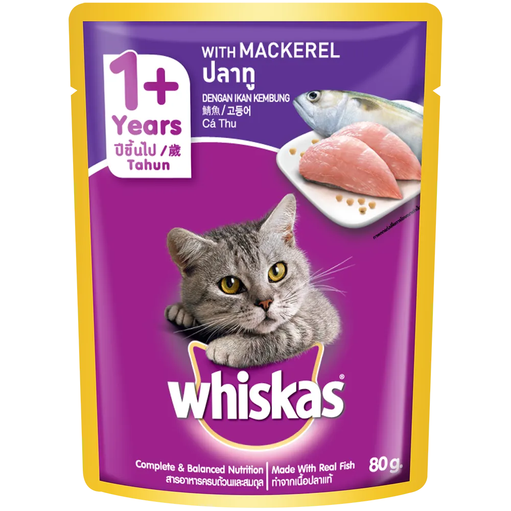 Whiskas Pouch Mackerel 80g