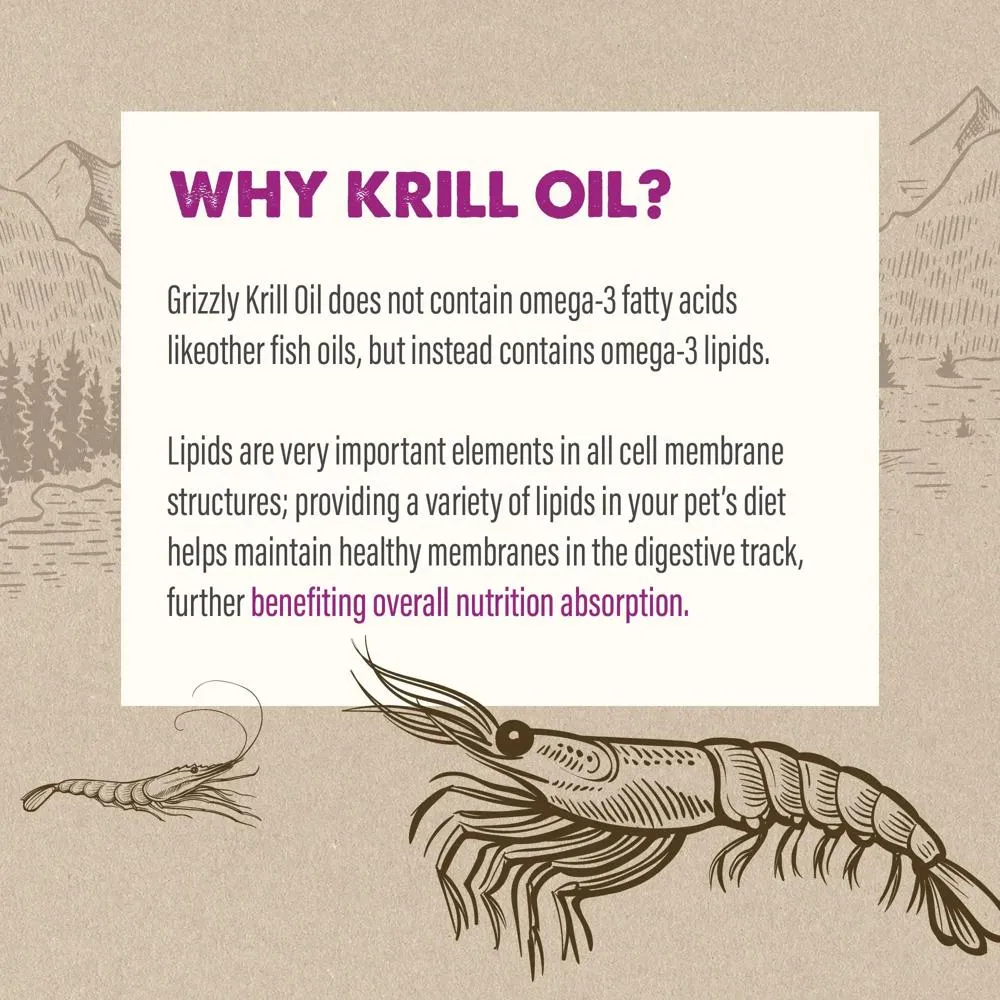 Wild Antarctic Krill Oil Antioxidant Supplement for Dogs & Cats