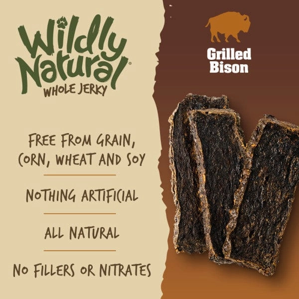 Wildly Natural Whole Jerky Grilled Bison Dog Treats