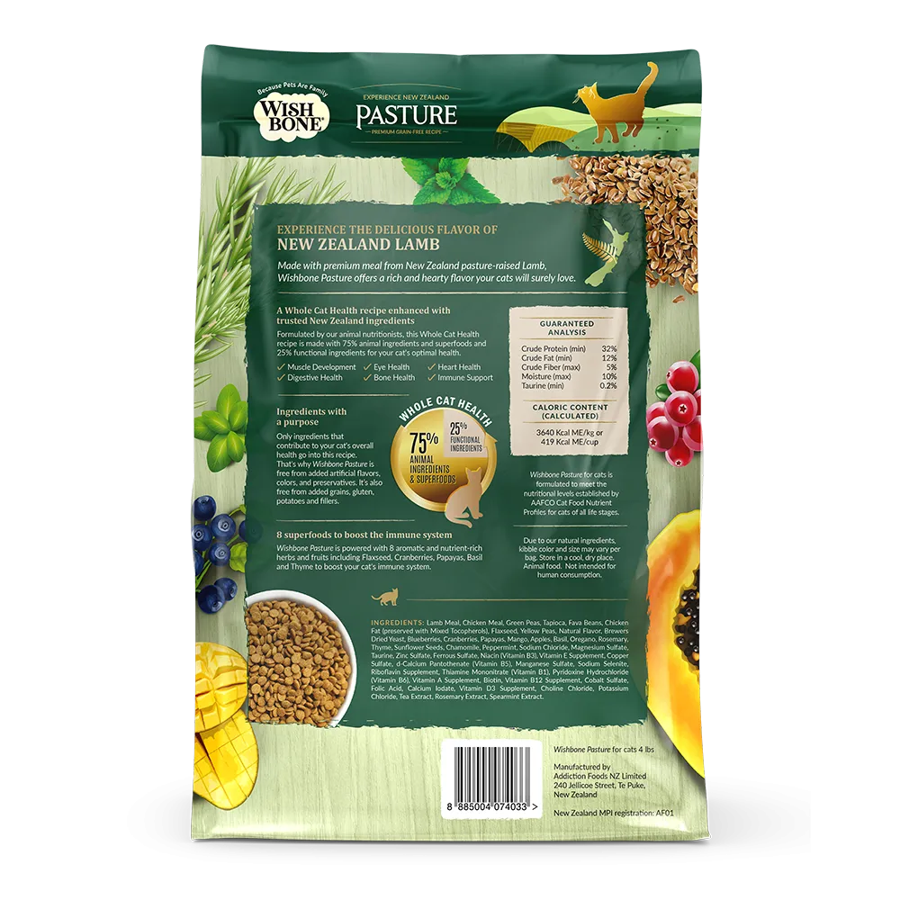 Wishbone Cat Pasture Lamb Grain Free 4lb