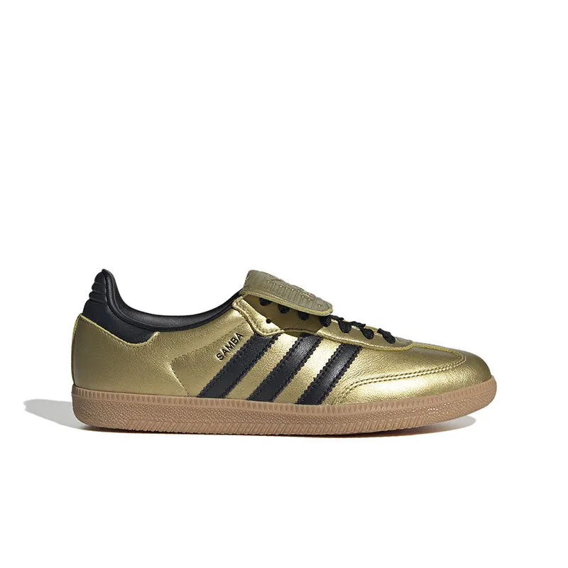 Women's adidas Samba LT Gold Metallic/Core Black/Gum 3 JH5708