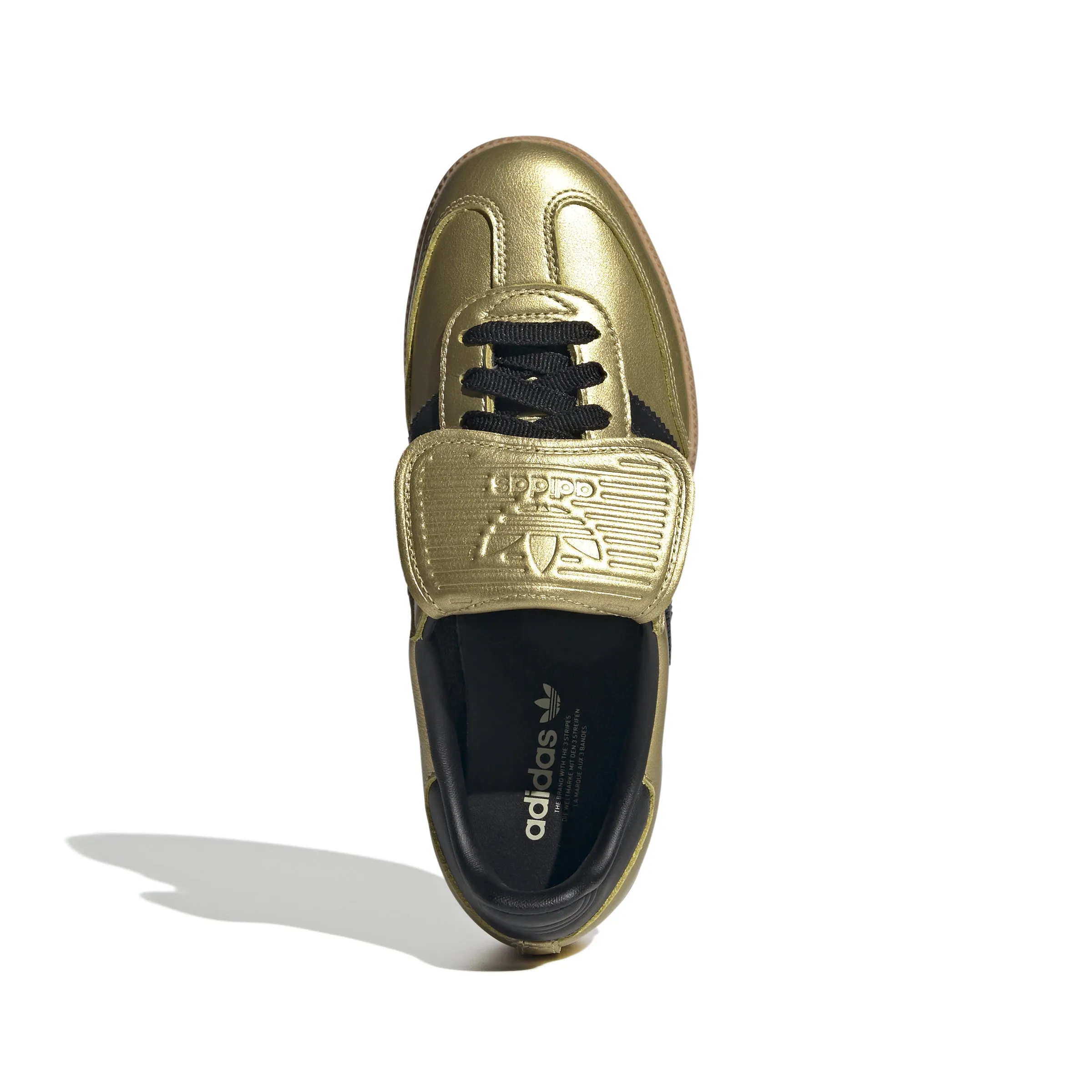 Women's adidas Samba LT Gold Metallic/Core Black/Gum 3 JH5708