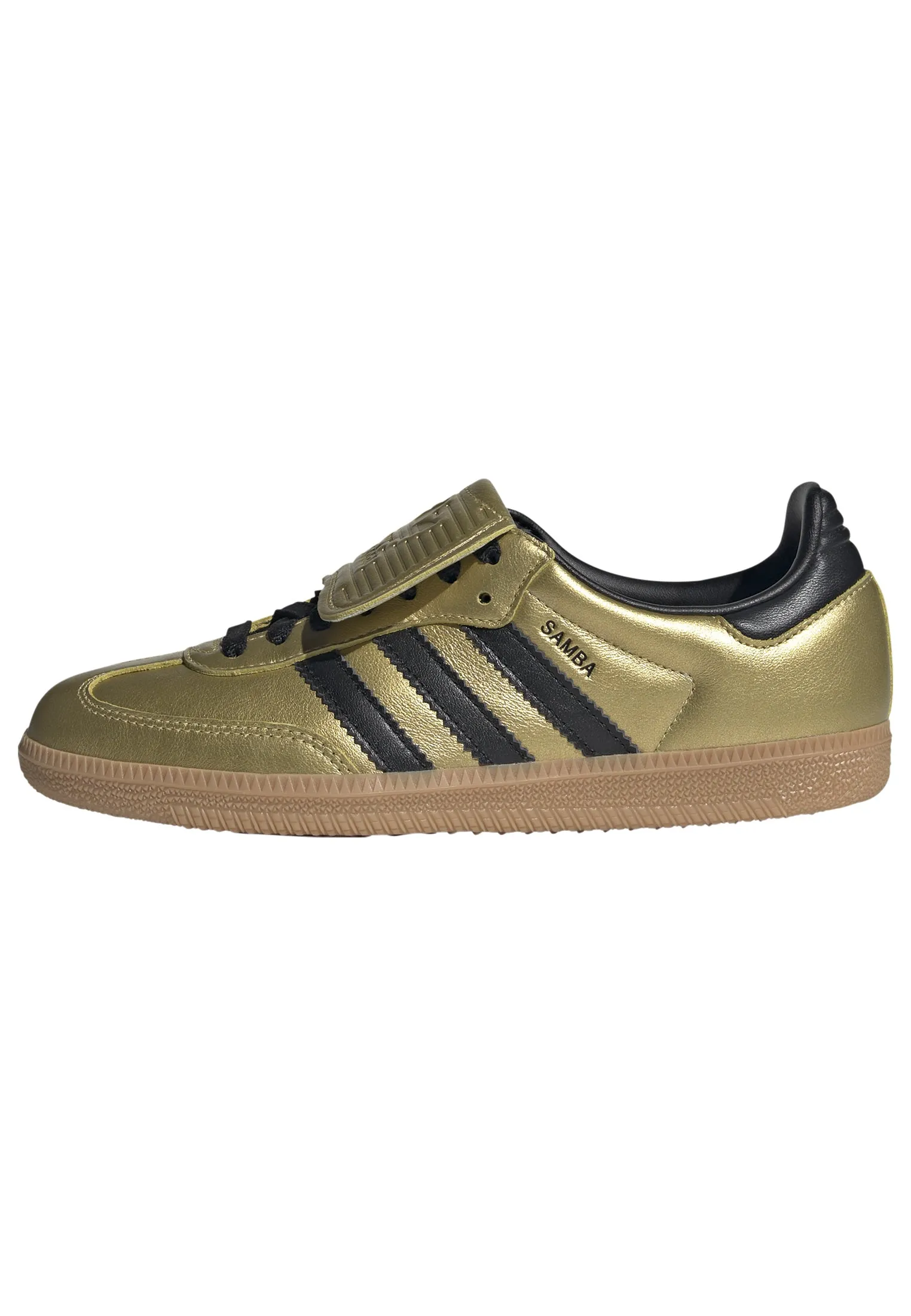 Women's adidas Samba LT Gold Metallic/Core Black/Gum 3 JH5708