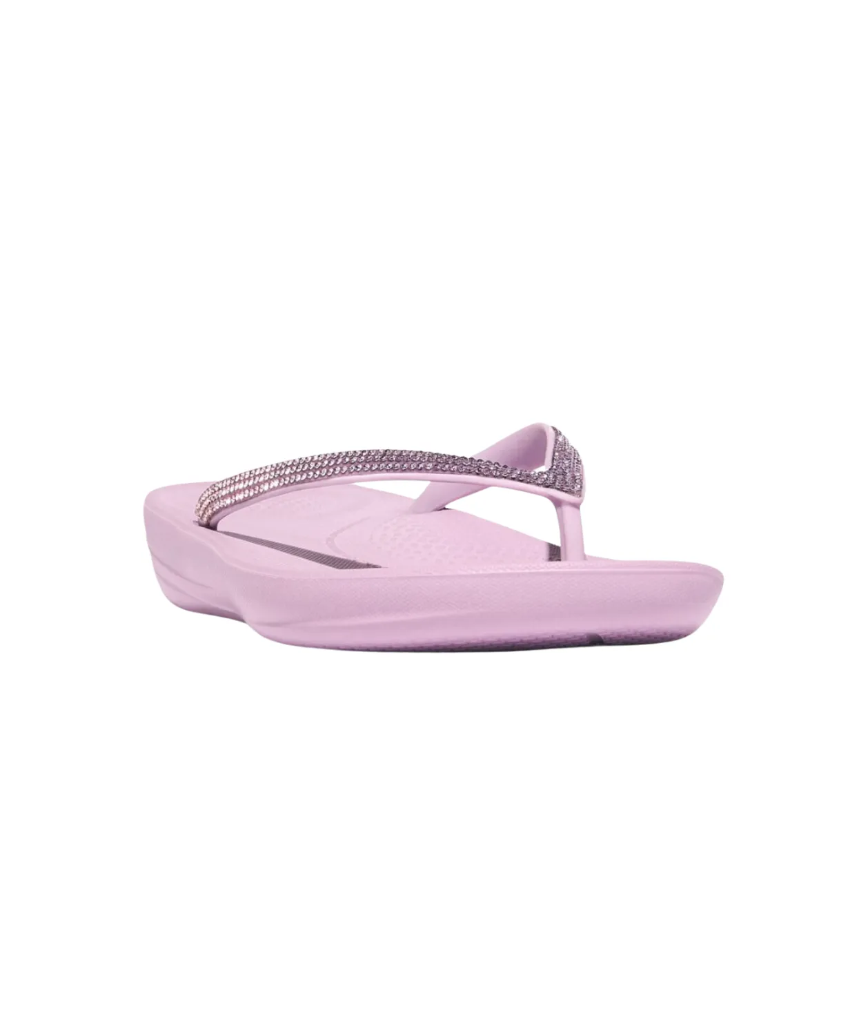 Womens Fitflop Shoes FitFlop iQushion Ombre Sparkle Thongs Wild Lilac