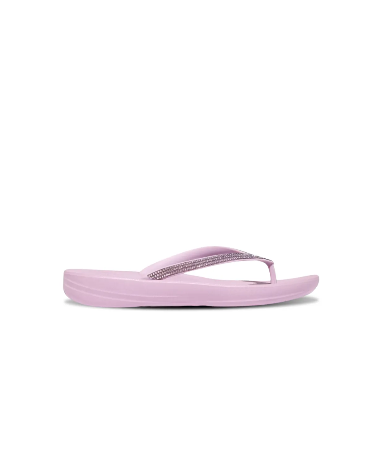 Womens Fitflop Shoes FitFlop iQushion Ombre Sparkle Thongs Wild Lilac