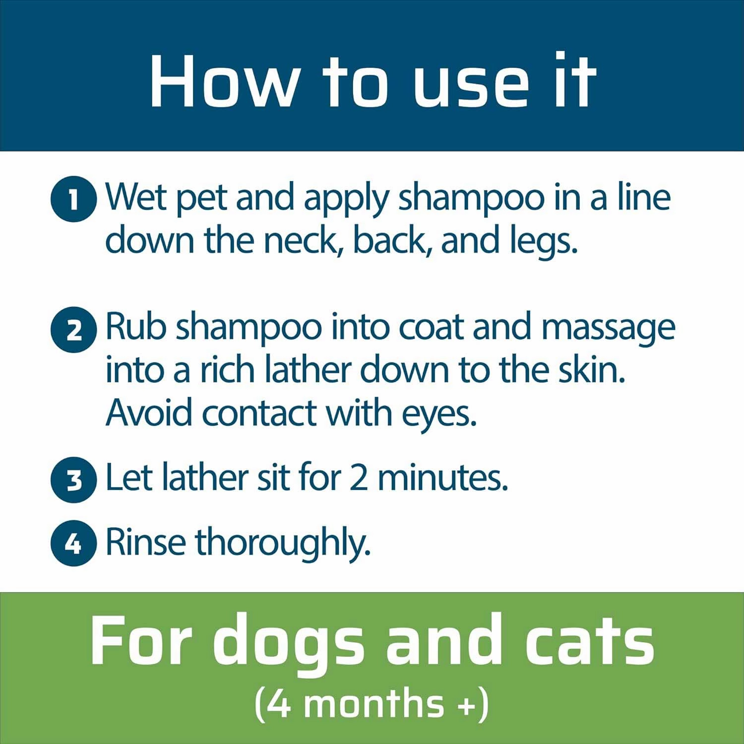 Wondercide Flea & Tick Shampoo for Dogs   Cats, Peppermint, 12 oz