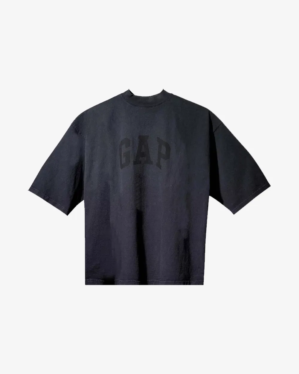 YEEZY GAP ENGINEERED BY BALENCIAGA DOVE 3/4 SLEEVE WASHED BLACK TEE