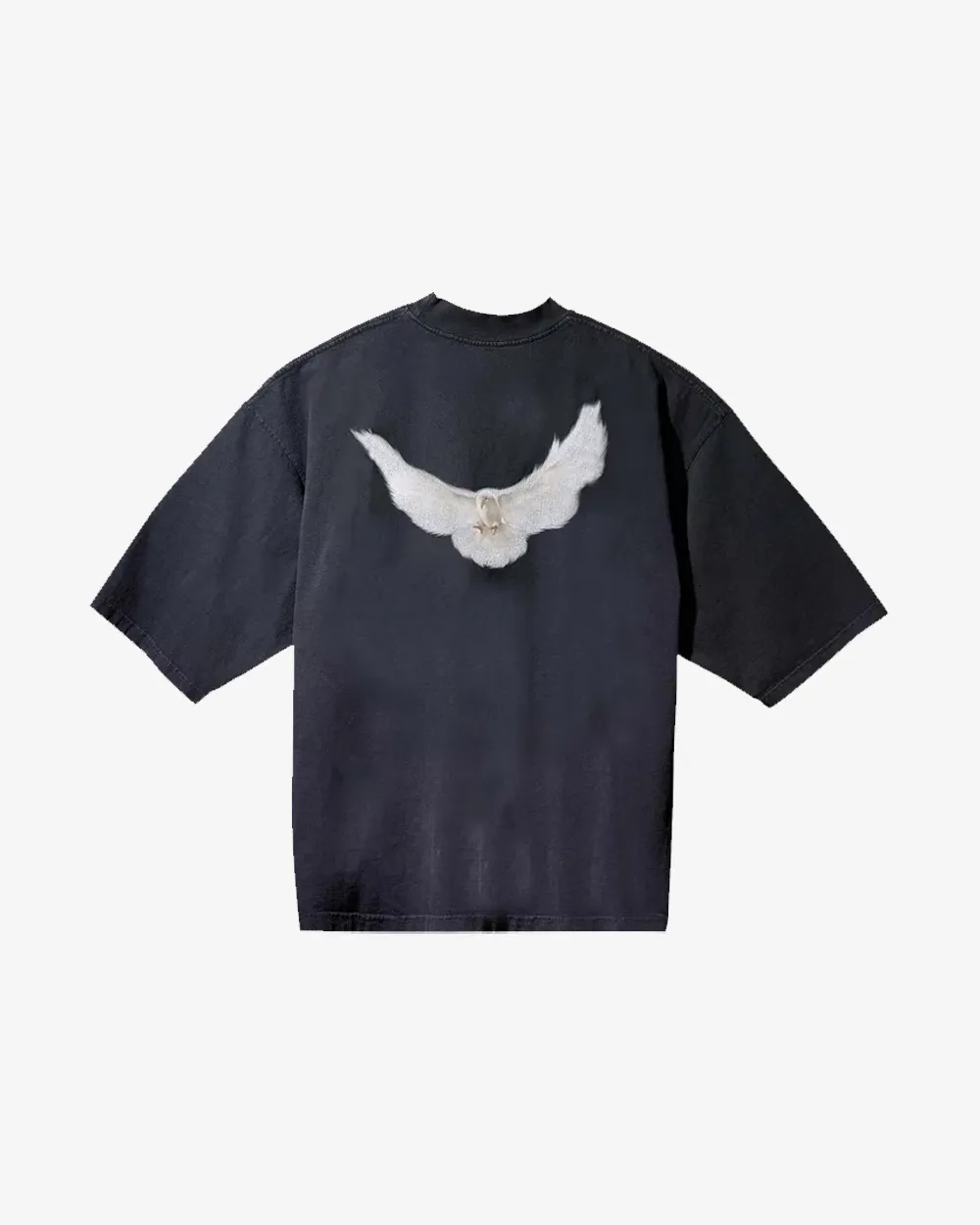 YEEZY GAP ENGINEERED BY BALENCIAGA DOVE 3/4 SLEEVE WASHED BLACK TEE