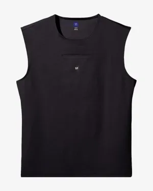 YEEZY X GAP ENGINEERED BY BALENCIAGA SLEEVELESS SECOND SKIN BLACK TANK