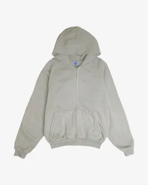 YEEZY X GAP ZIP UP HOODIE LIGHT GREY TAUPE