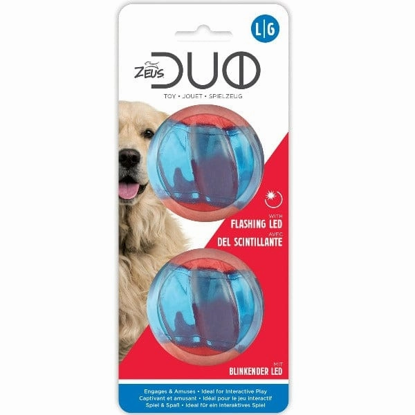 Zeus Duo Ball Toy; Flashing LED