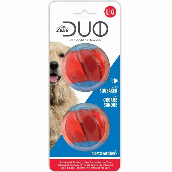 Zeus Duo Ball Toy; Squeaker
