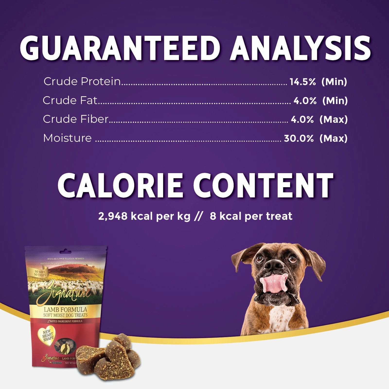 Zignature Soft Moist Lamb Formula Dog Treats