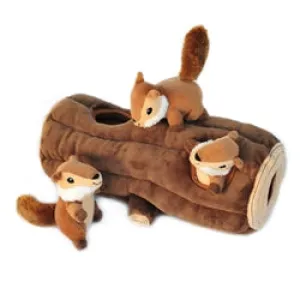 Zippy Paws Burrow Log & Chipmunks