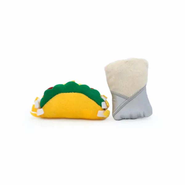 ZippyClaws NomNomz - Taco and Burrito Cat Toy