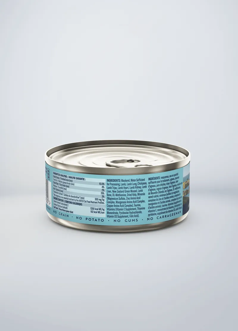 ZIWI Peak Grain Free Mackerel & Lamb Recipe Canned Cat Food