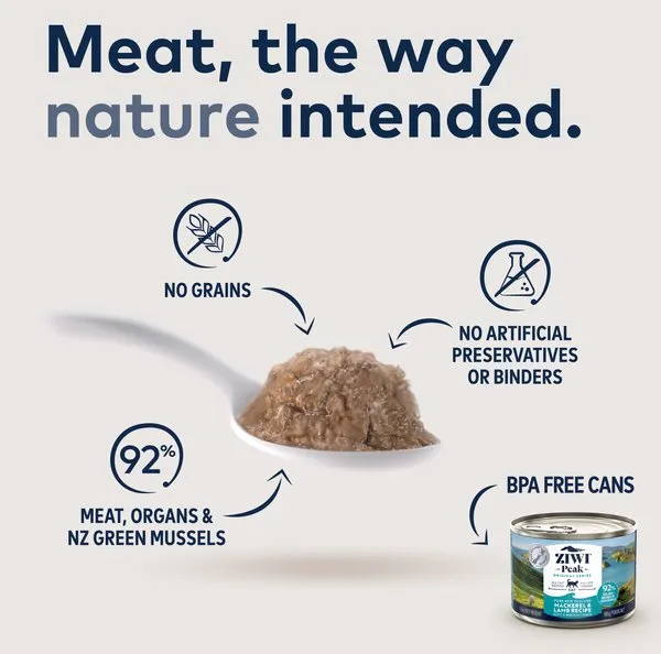 ZIWI Peak Grain Free Mackerel & Lamb Recipe Canned Cat Food