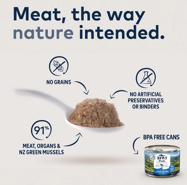 ZIWI Peak Grain Free Lamb Recipe Canned Dog Food