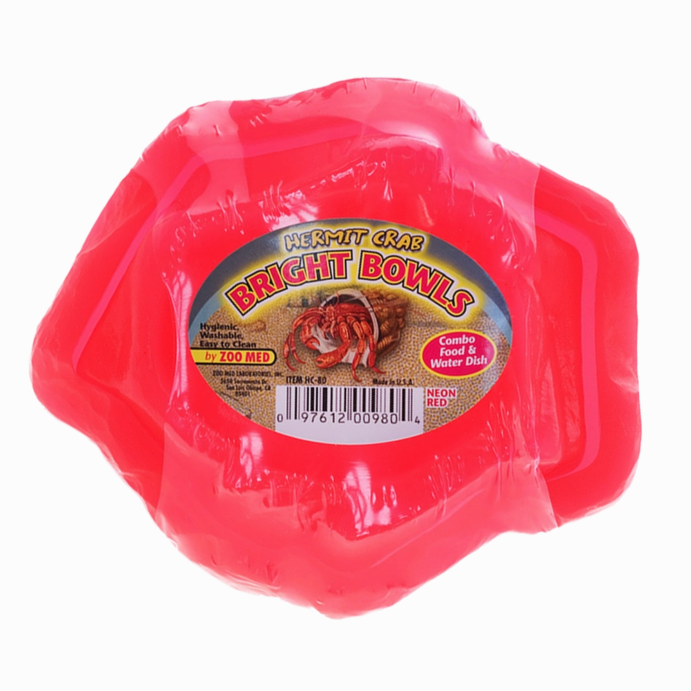 Zoo Med - Hermit Crab Water/Food Bowl Red (2pk)