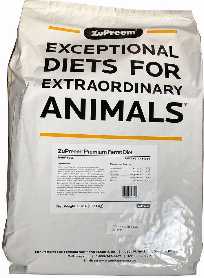 Zupreem Premium Ferret Diet Dry 4lb